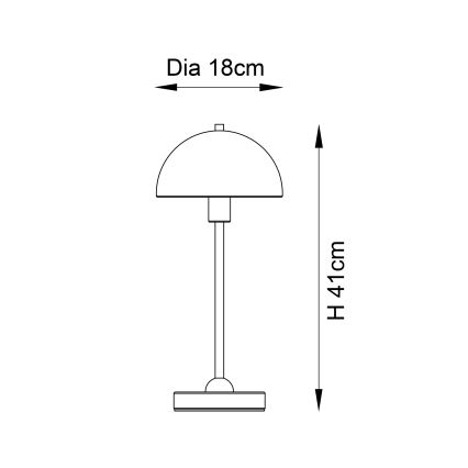 Endon 98496 - Lampada da tavolo SAROMA 1xE14/7W/230V color mattone