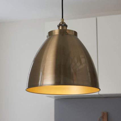 Endon 98744 - Lampadario a cavo FRANKLIN 1xE27/10W/230V ottone