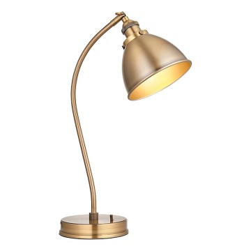 Endon 98747 - Lampada da tavolo FRANKLIN 1xE14/7W/230V ottone