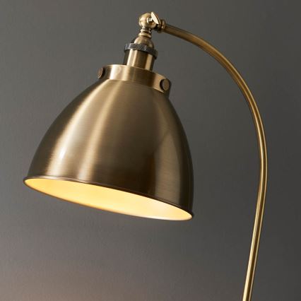Endon 98748 - Lampada da terra FRANKLIN 1xE27/10W/230V ottone/nero
