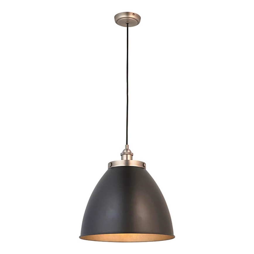 Endon 98749 - FRANKLIN Lampada a sospensione con cavo 1xE27/10W/230V nero/ottone