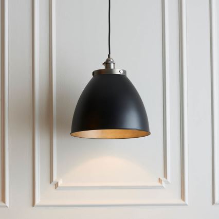 Endon 98749 - FRANKLIN Lampada a sospensione con cavo 1xE27/10W/230V nero/ottone