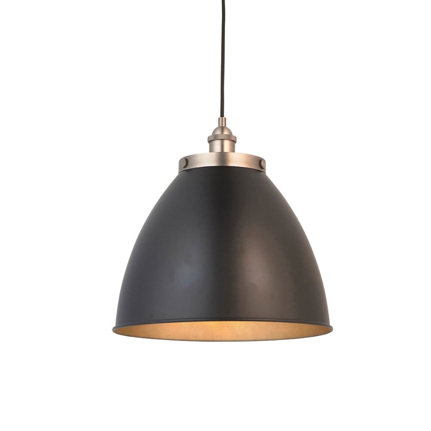 Endon 98749 - FRANKLIN Lampada a sospensione con cavo 1xE27/10W/230V nero/ottone