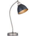Endon 98752 - Lampada da tavolo FRANKLIN 1xE14/7W/230V cromo satinato/antracite
