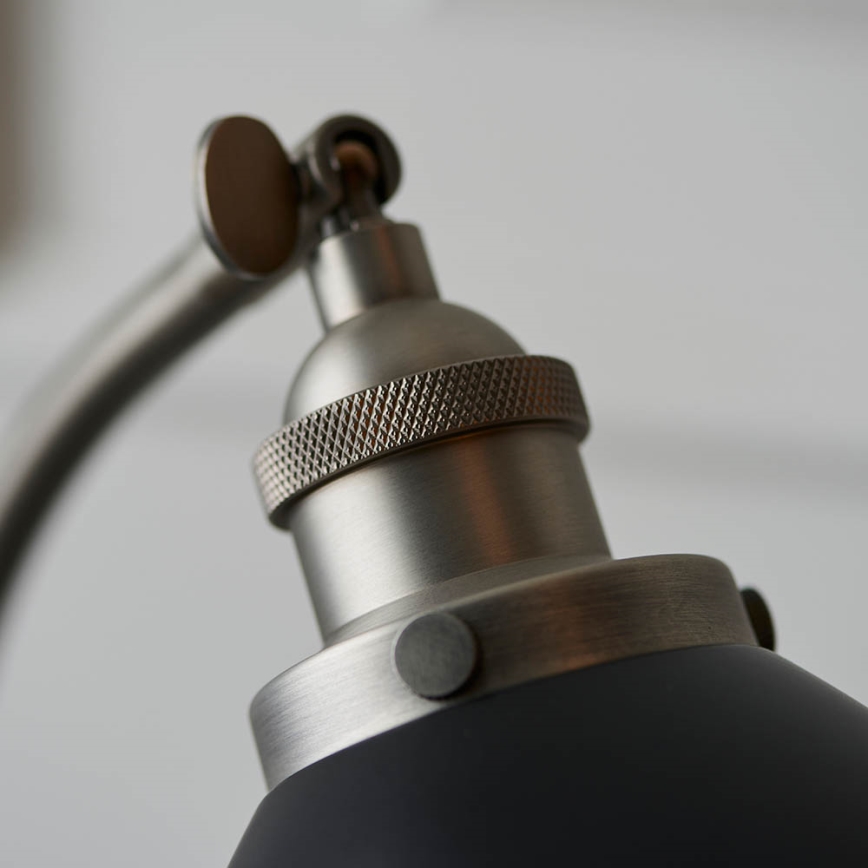 Endon 98752 - Lampada da tavolo FRANKLIN 1xE14/7W/230V cromo satinato/antracite