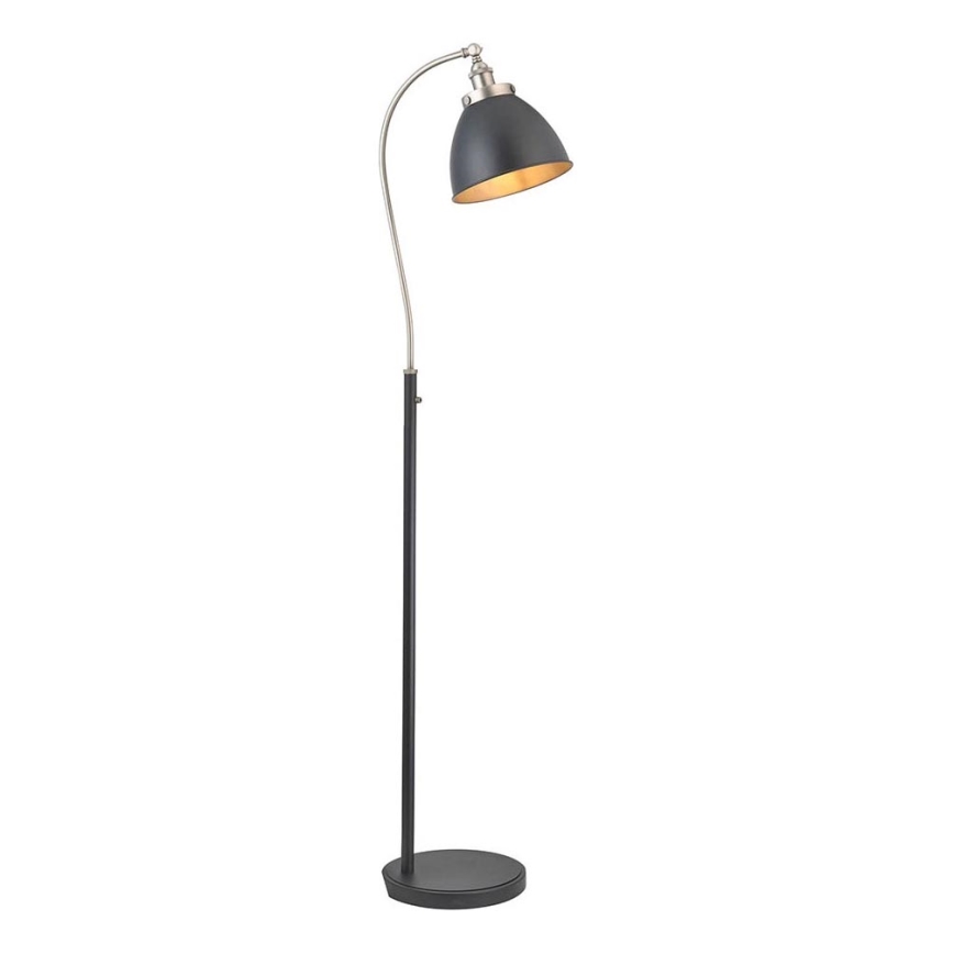Endon 98753 - Lampada da terra FRANKLIN 1xE27/10W/230V cromo opaco/antracite