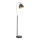 Endon 98753 - Lampada da terra FRANKLIN 1xE27/10W/230V cromo opaco/antracite