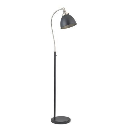Endon 98753 - Lampada da terra FRANKLIN 1xE27/10W/230V cromo opaco/antracite