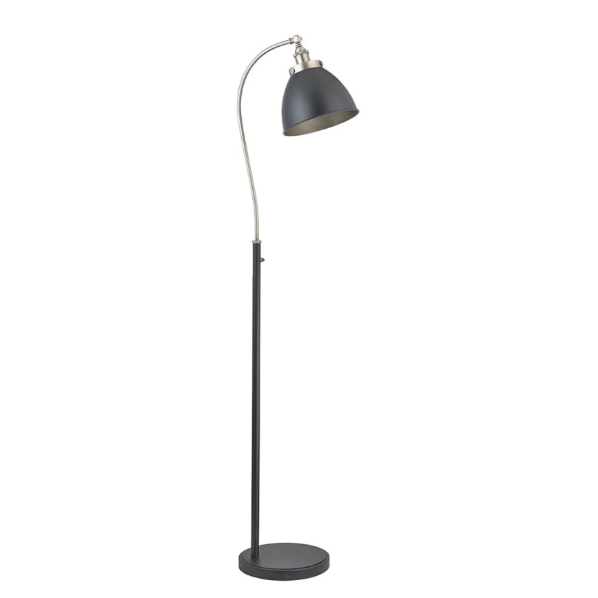 Endon 98753 - Lampada da terra FRANKLIN 1xE27/10W/230V cromo opaco/antracite