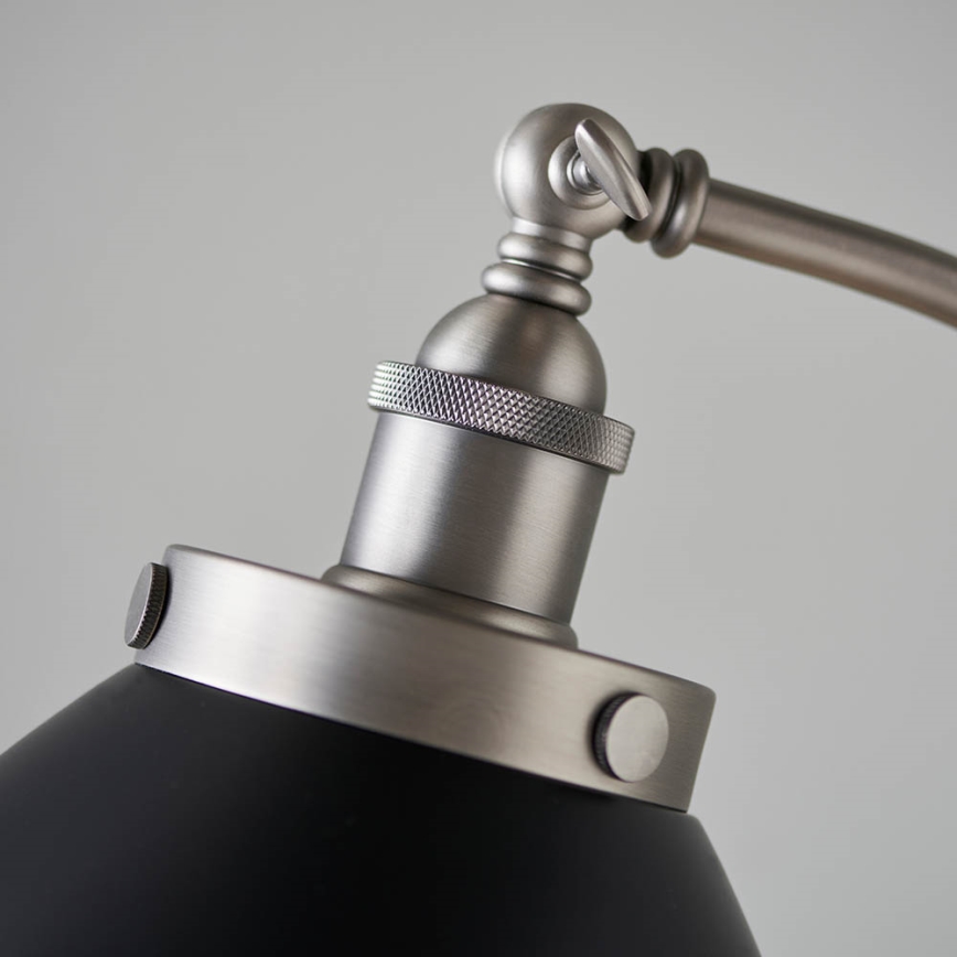 Endon 98753 - Lampada da terra FRANKLIN 1xE27/10W/230V cromo opaco/antracite