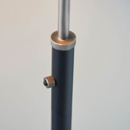 Endon 98753 - Lampada da terra FRANKLIN 1xE27/10W/230V cromo opaco/antracite