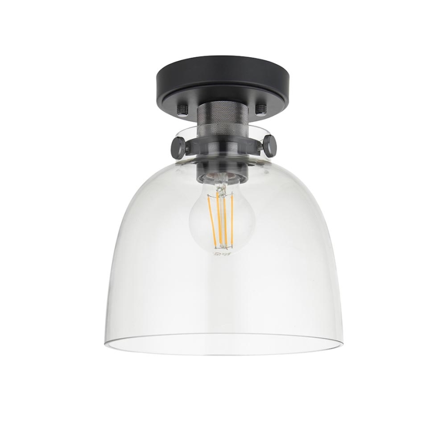 Endon 99106 - Plafoniera URBAN 1xE27/10W/230V nero/limpido