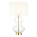 Endon 99110 - Lampada da tavolo dimmerabile KELDA 1xE27/10W/230V bianco/oro
