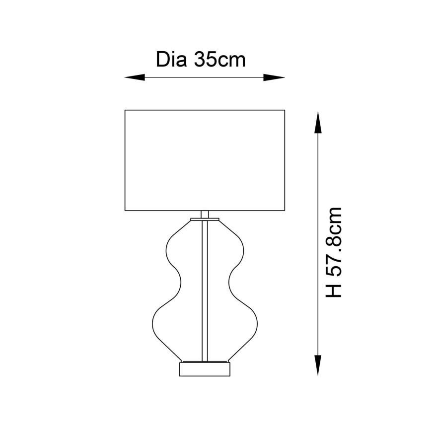 Endon 99110 - Lampada da tavolo dimmerabile KELDA 1xE27/10W/230V bianco/oro