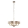 Endon 99151 - Lampadario a catena HIGHCLERE 6xE14/28W/230V grigio/cromo satinato Ø 53 cm