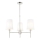 Endon 99455 - Lampadario a stelo 3xE14/6W/230V cromo lucido/bianco