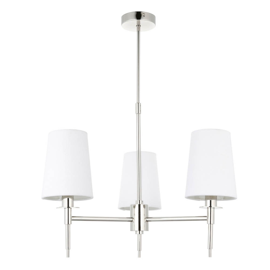 Endon 99455 - Lampadario a stelo 3xE14/6W/230V cromo lucido/bianco