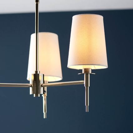 Endon 99455 - Lampadario a stelo 3xE14/6W/230V cromo lucido/bianco