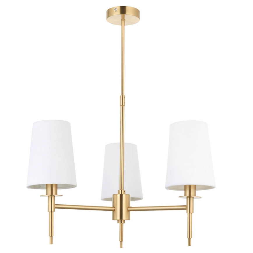 Endon 99456 - Lampadario a stelo 3xE14/6W/230V oro/bianco