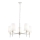 Endon 99457 - Lampadario a sospensione con catena 5xE14/6W/230V cromo lucido/bianco