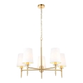 Endon 99458 - Lampadario a catena 5xE14/6W/230V oro/bianco