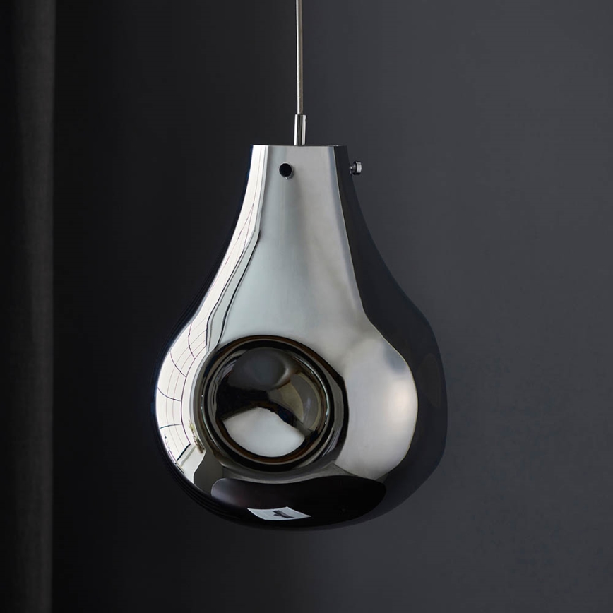 Endon 99788 - Lampada sospesa EUROPA 1xE27/10W/230V nero fumé