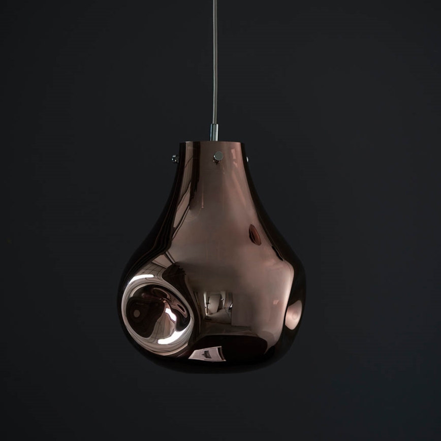 Endon 99790 - Lampadario a sospensione con cavo EUROPA 1xE27/10W/230V marrone fumé