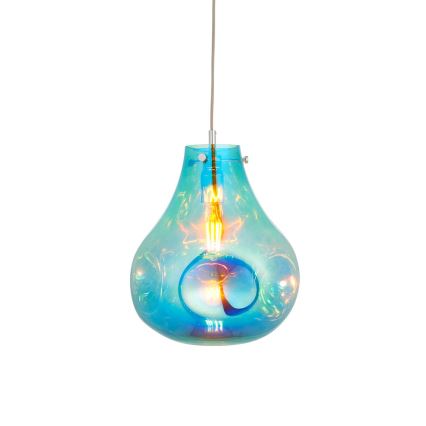 Endon 99791 - Lampadario a sospensione con filo EUROPA 1xE27/10W/230V blu