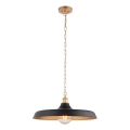 Endon 99998 - Lampadario con catena SABIAN 1xE27/10W/230V nero/oro