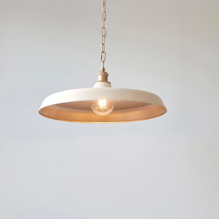 Endon 99999 - Lampadario a catena SABIAN 1xE27/10W/230V crema/oro