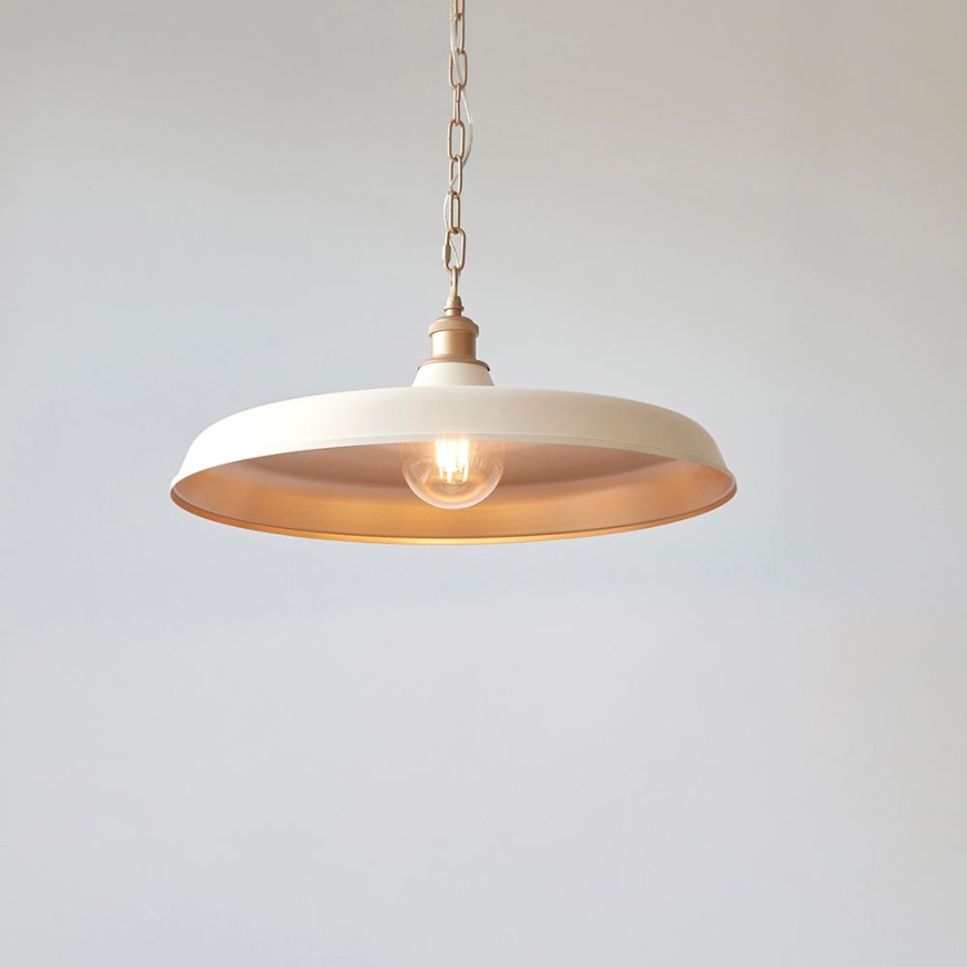 Endon 99999 - Lampadario a catena SABIAN 1xE27/10W/230V crema/oro