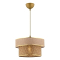 ERO lampadario 1xE27/60W/230V marrone/oro