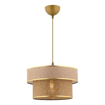 ERO lampadario 1xE27/60W/230V marrone/oro