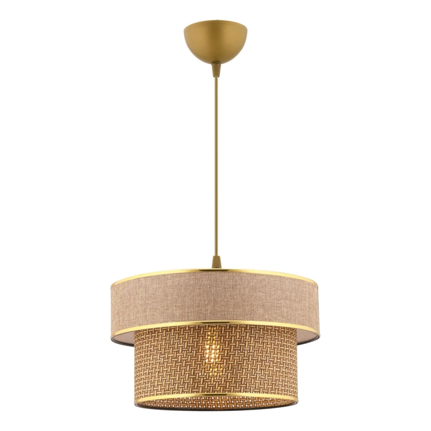 ERO lampadario 1xE27/60W/230V marrone/oro