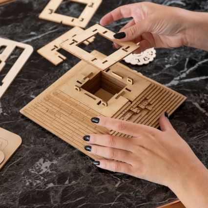 EscapeWelt - 3D puzzle meccanico in legno Piramide