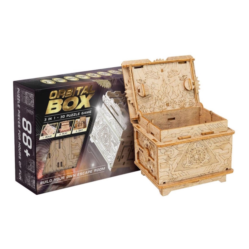 EscapeWelt - 3D puzzle meccanico in legno Scatola orbitale