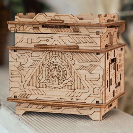 EscapeWelt - 3D puzzle meccanico in legno Scatola orbitale