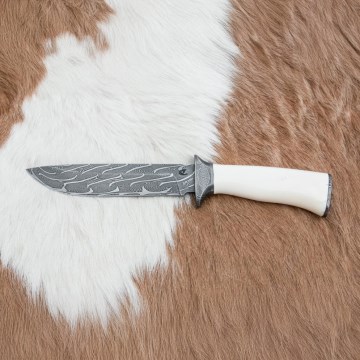 Esclusivo coltello Damasco 15 cm zanna di mammut