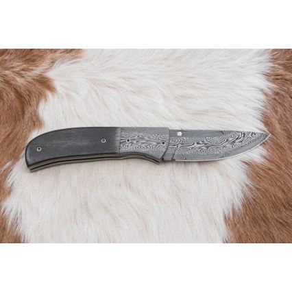 Esclusivo coltello pieghevole in Damasco 8 cm osso di mammut