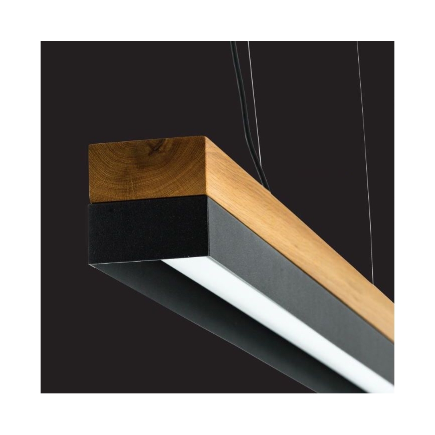 Esyst - Lampadario LED su corda APOLLO LED/60W/230V CRI 95 rovere/antracite