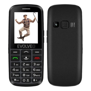Evolveo - EasyPhone EG 2G telefono cellulare per anziani nero