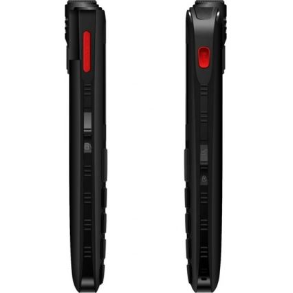 Evolveo - EasyPhone FL, telefono cellulare per anziani, nero