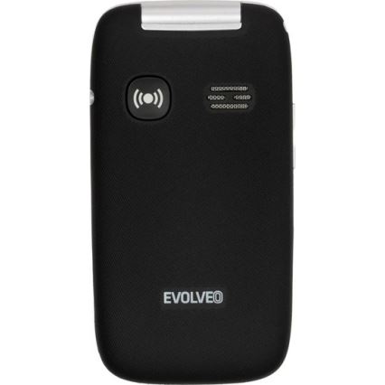 Evolveo - EasyPhone FS telefono cellulare a conchiglia per anziani 2.8 nero
