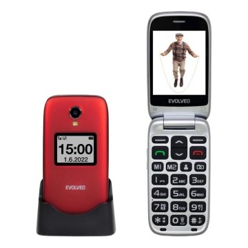 Evolveo - EasyPhone FS telefono cellulare a conchiglia per anziani 2.8