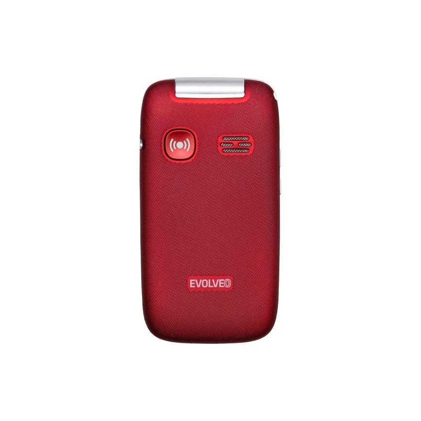 Evolveo - EasyPhone FS telefono cellulare a conchiglia per anziani 2.8 rosso