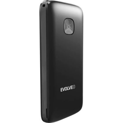 Evolveo - EasyPhone ID, telefono cellulare per anziani, nero