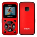 Evolveo - EasyPhone ID telefono cellulare per anziani rosso