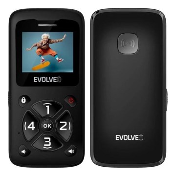 Evolveo - EasyPhone ID telefono per anziani nero