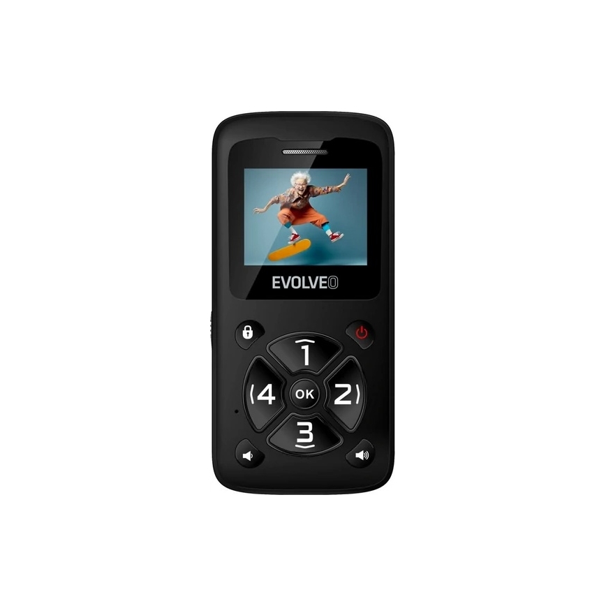 Evolveo - EasyPhone ID telefono per anziani nero