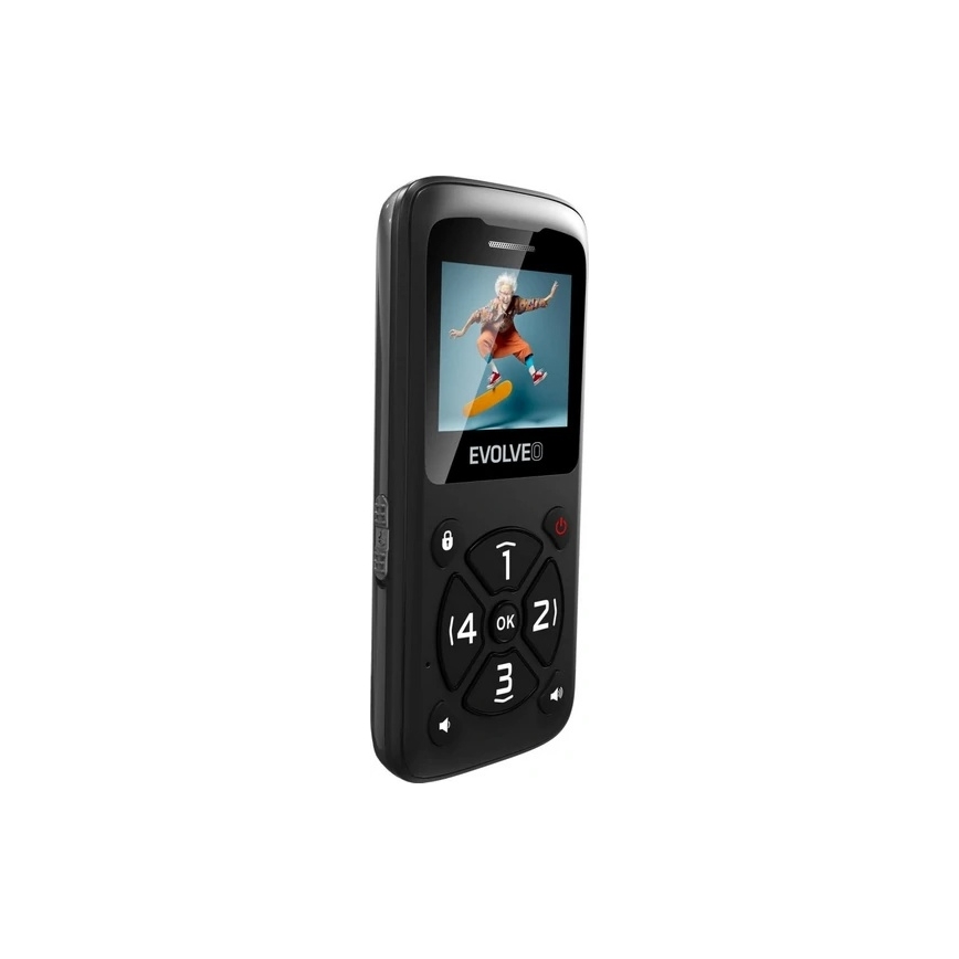Evolveo - EasyPhone ID telefono per anziani nero